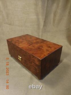 Reuge 3 Tune 50 Note Thuya Wood Music Box Plays Judaica Melodies (see Video)