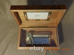 Reuge 3 Tune 50 Note Thuya Wood Music Box Plays Judaica Melodies (see Video)