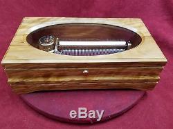 Reuge 3 Tune 72 Note Spanish Olive Wood Music Box Playsthe Thieving Magpie