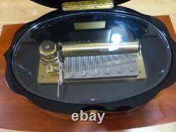 Reuge 72 Music Box Switzerland Canon Resonance Set Remember How you Smiled Plate