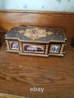 Reuge (72-Note) Franklin Mint The Life of Christ' Millennium Music Box (Easter)