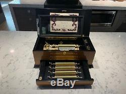 Reuge 72-Note Interchangeable Music Box 15 Aires