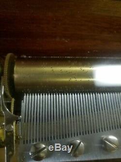 Reuge 72 Note Music Box Turkish March 3 Parts Gorgeous