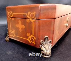 Reuge 72 Valves 3 Songs Inlaid Finish Music Box