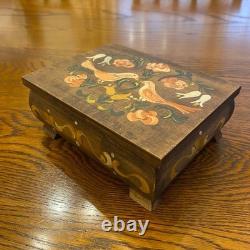 Reuge Austrian Music Box Antique Happy Bird Handmade