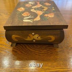 Reuge Austrian Music Box Antique Happy Bird Handmade