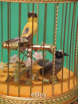 Reuge Automaton Singing Bird Cage 11471 (Two Birds) Excellent Condition