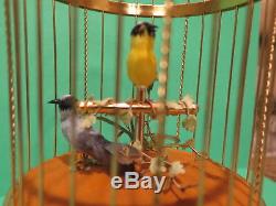 Reuge Automaton Singing Bird Cage 11471 (Two Birds) Excellent Condition