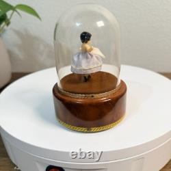 Reuge Ballerina Music Box Dome Swiss Vintage The Emperor Waltz Works