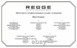 Reuge Baroque 15 Songs Interchangeable Cyl. Music Box Piece Unique (exclusive)