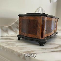 Reuge Baroque Music Box Floral $16,000 Pristine Condition, Switzerland, Box Papers