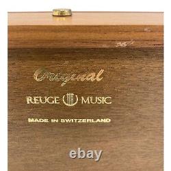 Reuge CH3/72 valves Chopin Wood Music Box Switzerland Polonaise Tristesse 37288