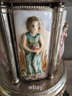 Reuge Capodimonte Carousel Musical Movement Cigar/Cigarette Dispenser 2 tunes