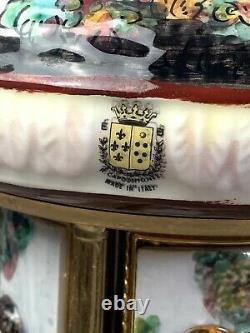Reuge Capodimonte Cherub Carousel Lipstick Music Box Made in Italy