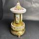 Reuge Capodimonte Porcelain Musical Lipstick Cigarette Carousel Music Box Rare
