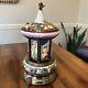 Reuge Carousel Lipstic Cigarette Style Cherubs Music Box Italy 14 Tall Antique