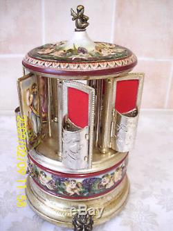 Reuge Carousel Music Box Cigarette Holder Made Italy Laras Theme Doctor Zhivago