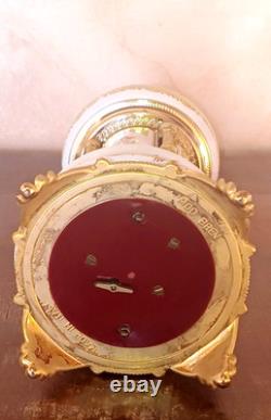 Reuge Carousel Music Box Lipstik Ceramic Cigarette Case Gold Italy