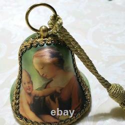 Reuge Christmas Collector's Bell Music Box Mozart Swiss 1998s Madonna and Child