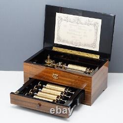 Reuge Classical 50 Note 10 Song 5 Interchangeable Cylinder Music Box Swiss