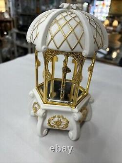 Reuge Dancing Ballerina Music Box Igor Carl Faberge Circa 80s Debut -READ
