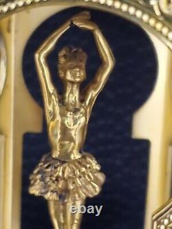 Reuge Dancing Ballerina Music Box Igor Carl Faberge Circa 80s Debut -READ