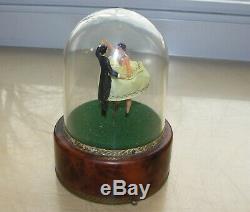 Reuge Dancing Couple Under Dome Roses From The South Music Box WORKS