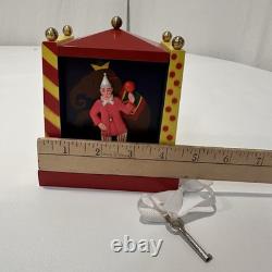 Reuge Dancing Man Circus Clown Tico Tico Vintage Carnival Music Box Coin Bank