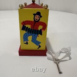 Reuge Dancing Man Circus Clown Tico Tico Vintage Carnival Music Box Coin Bank