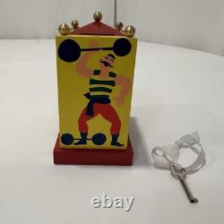 Reuge Dancing Man Circus Clown Tico Tico Vintage Carnival Music Box Coin Bank