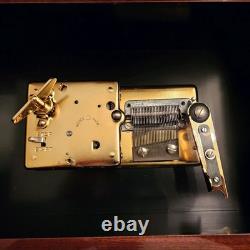 Reuge Disc Music Box Inlaid The Musician 10 4.5 Inch Discs GOLD interior