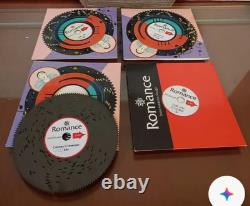 Reuge Disc Music Box Inlaid The Musician 10 4.5 Inch Discs GOLD interior