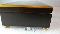 Reuge Footed Music Box 3/72 Key Plays Polonaise Op. 53 Chopiin Signed Burriaghi
