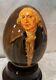 Reuge George Washington Hand Painted Egg On Rotating Base-God Bless America