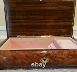Reuge Handcrafted Twin Butterfly inlay Music Jewelry Box NO KEY SEE DESC