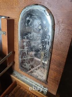 Reuge Handmade Cigarette Box Inlaid Music Box Wooden Vintage Cigarette Holder