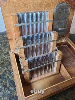 Reuge Handmade Cigarette Box Inlaid Music Box Wooden Vintage Cigarette Holder