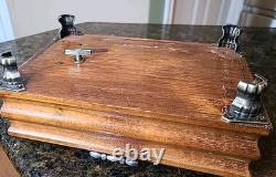 Reuge Handmade Cigarette Box Inlaid Music Box Wooden Vintage Cigarette Holder