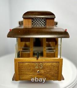 Reuge Handmade San Francisco Street Car Music Box by Nate Gruenberg 1977