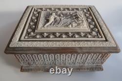 Reuge Incolay Music Box Stone Jewelry Vintage Sleeping Beauty Once Upon A Dream