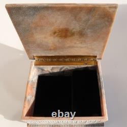 Reuge Incolay Music Box Stone Jewelry Vintage Sleeping Beauty Once Upon A Dream