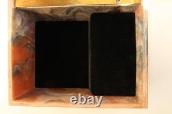 Reuge Incolay Music Box Stone Jewelry Vintage Sleeping Beauty Once Upon A Dream