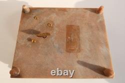 Reuge Incolay Music Box Stone Jewelry Vintage Sleeping Beauty Once Upon A Dream
