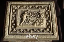 Reuge Incolay Music Box Stone Jewelry Vintage Sleeping Beauty Once Upon A Dream