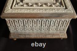 Reuge Incolay Music Box Stone Jewelry Vintage Sleeping Beauty Once Upon A Dream