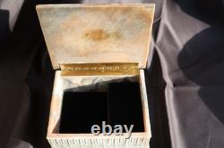 Reuge Incolay Music Box Stone Jewelry Vintage Sleeping Beauty Once Upon A Dream