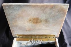 Reuge Incolay Music Box Stone Jewelry Vintage Sleeping Beauty Once Upon A Dream