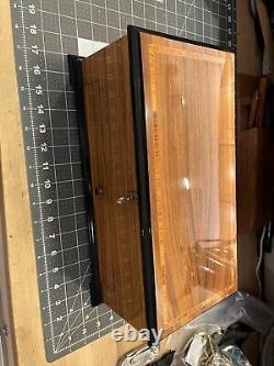 Reuge Inlaid Case 72 Valve/key, 5 Cylinder 15 Songs Music Box Interchange in box