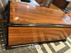 Reuge Inlaid Case 72 Valve/key, 5 Cylinder 15 Songs Music Box Interchange in box