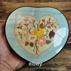 Reuge Inlaid Heart-Shaped Music Box Sorrento Specialties / Made in Italy